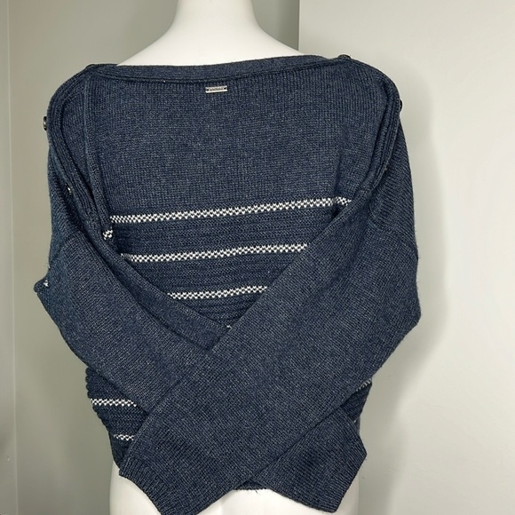 Prana wool blend Boat Neck Crop Sweater size medium - Picture 2 of 5